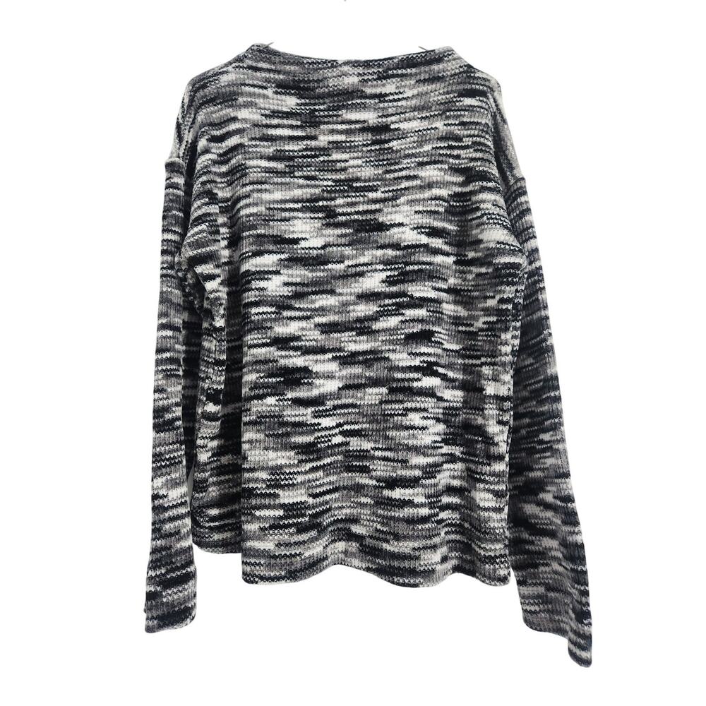 Rafaella Gray Knit Sweater Womens Size Medium M